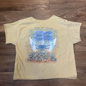 Beach Boys Tour 2008 Cut Neck Graphic Tee WOMENS XL